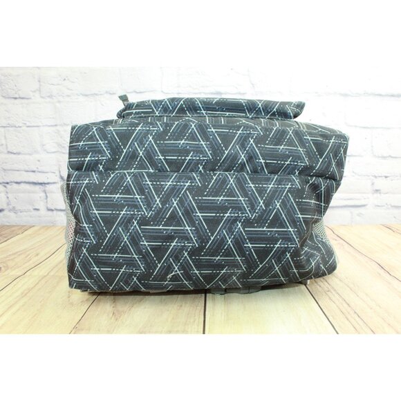 LL Bean Unisex Adult Weatherproof Deluxe Book Pack 37L Backpack Black Triangles - Picture 6 of 12